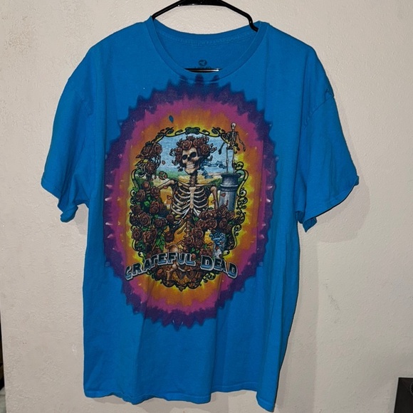 Liquid Blue Grateful Dead Men’s XLarge Blue Graphic T-Shirt - Picture 1 of 10